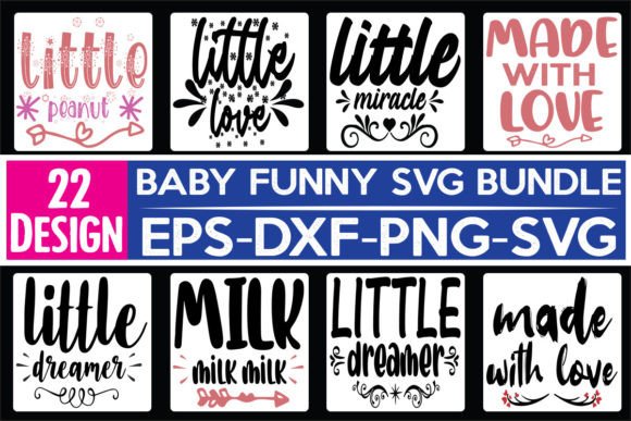 22 Baby Funny Quotes SVG Bundle Review