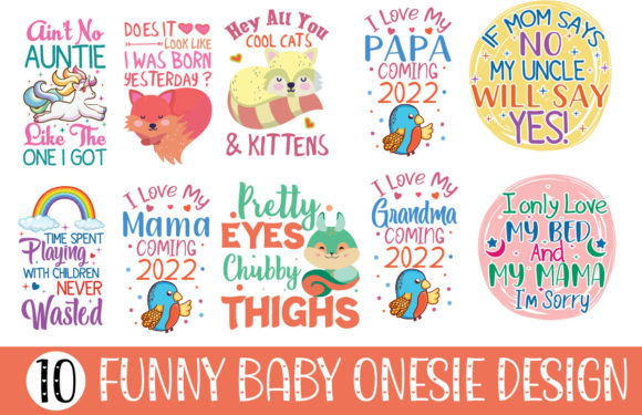 Baby Onesie Bundle Funny SVG Bundle Review