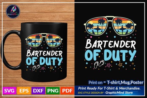 Bartender of Duty Sunglass Funny Svg Review