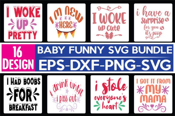 Review: 16 Baby Funny Quotes SVG Bundle for Embroidery