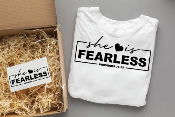 SHE is FEARLESS. Christian SVG Design Review