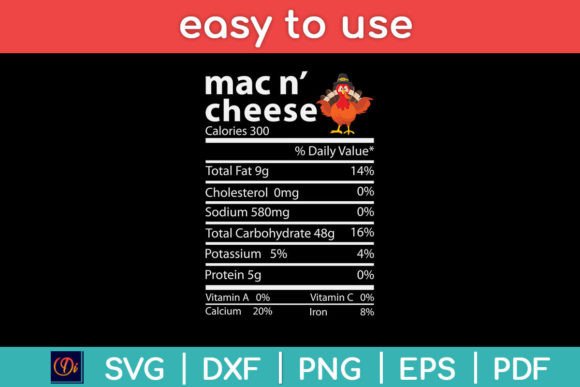 Thanksgiving Mac N Cheese Nutrition Fact Review